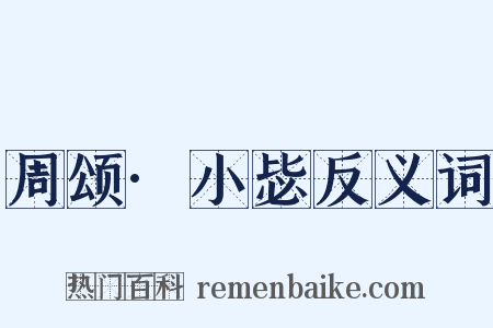 周颂·小毖反义词是什么意思的图片